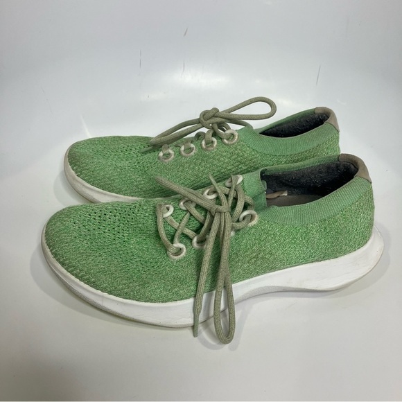 Allbirds Tree Dasher 1 sneakers green wool washable size 9.5 - Picture 2 of 8